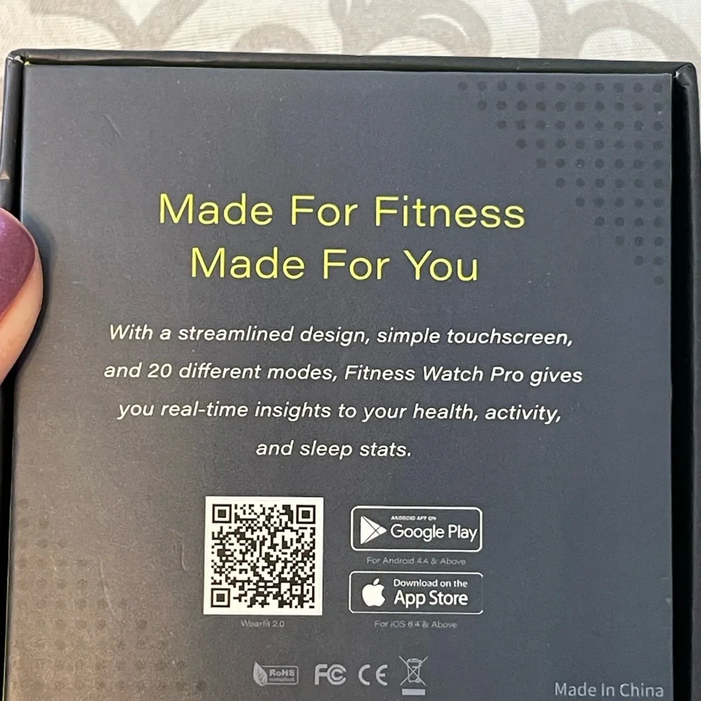 Fitness Watch Pro Black